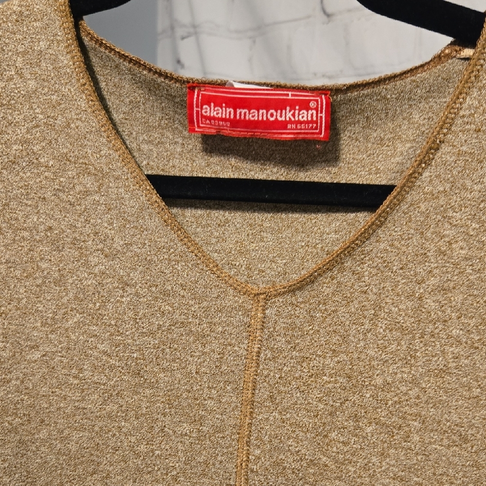 Gold Long Sleeve Top